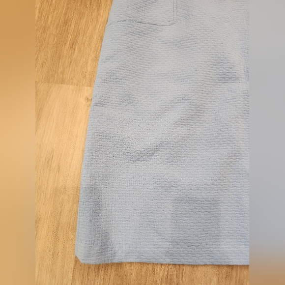 J. Mclaughlin Sheath Little Blue Dress Size 10 Short Cap Sleeves, Textured Fabri - Picture 9 of 15
